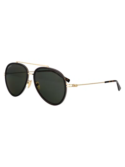 Gucci Aviator Sunglasses Gg1981 S 001 In Black