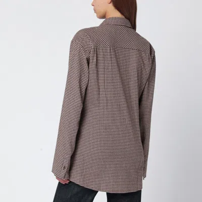 Our Legacy Flannel Check Long-sleeved Shirt In Brown