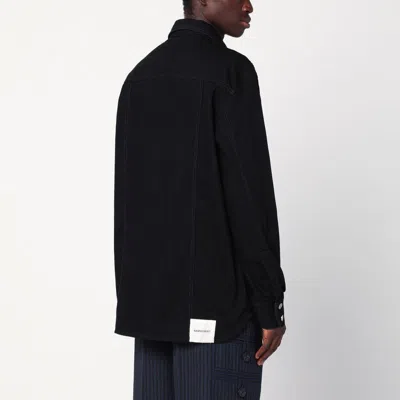 Namacheko Denim Shirt Jacket Featuring Chest Pockets In Black