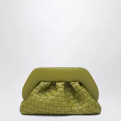 Themoirè 猕猴桃彩色编织离合器tia In Yellow