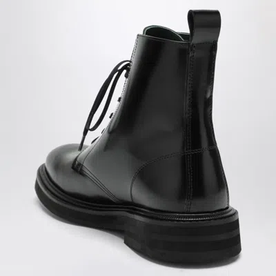 Vinny's Vinnys Officer Boots Black Leather In Black