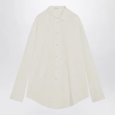 The Row Oversized Poplin Shirt In White