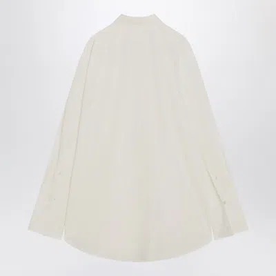 The Row Oversized Poplin Shirt In White