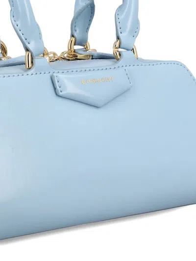 Givenchy Antigona Mini Top-handle Bag In Box Leather In Blue