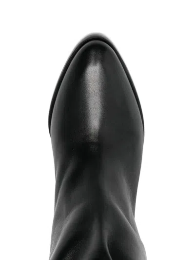 Isabel Marant Lolya Leather Boots In Black