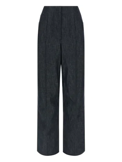 Fendi Women Cotton Wide-leg Trousers In Multi