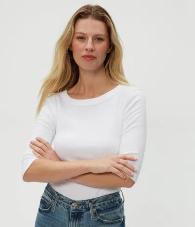 Michael Stars Dot 3/4 Sleeve Tee In Multi