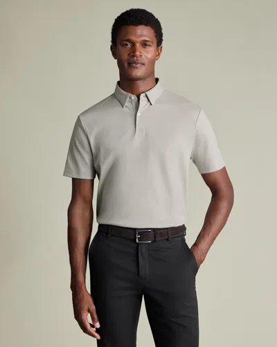 Charles Tyrwhitt Men's  Smart Jersey Polo Shirt In Gray