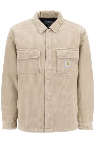 Carhartt Wip Sand Corduroy Whitsome Shirt Jacket In Brown