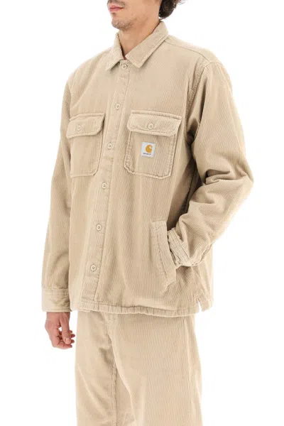 Carhartt Wip Sand Corduroy Whitsome Shirt Jacket In Brown
