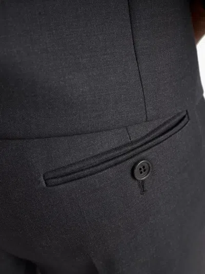 Prada Safety-pin Detail Wool Trousers Clothing In Black