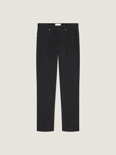 Givenchy Straight Fit Jeans With Crease Effect In Black