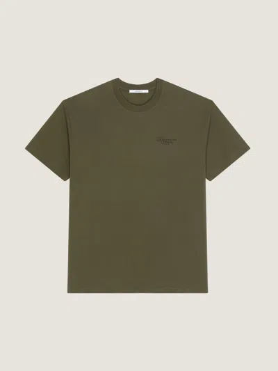 Givenchy Regular Fit Crew Neck Short Sleeve T-shirt In Green