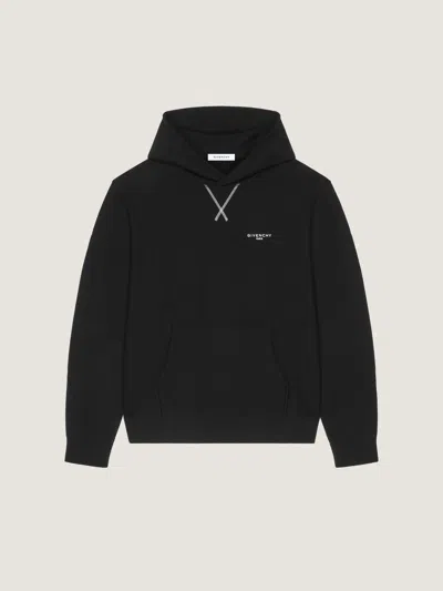 Givenchy Couture Seam Fleece Hoodie With Paris Embroidery Clothing In Black