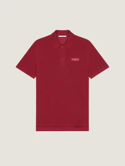 Givenchy Polo In Cotton With  Paris Gros Grain In Red