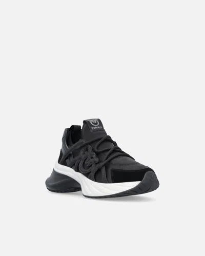 Pinko Glittery Sneakers In Black