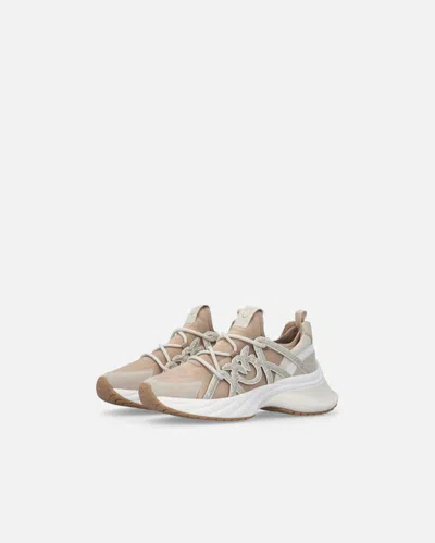 Pinko Glittery Sneakers In Neutral