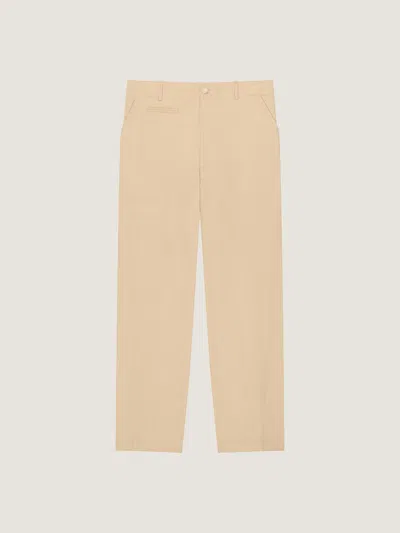 Givenchy Fitted Chino Trousers In Cotton In Yellow
