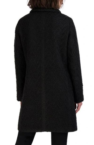 Laundry By Shelli Segal Chunky Knit Coat In Black