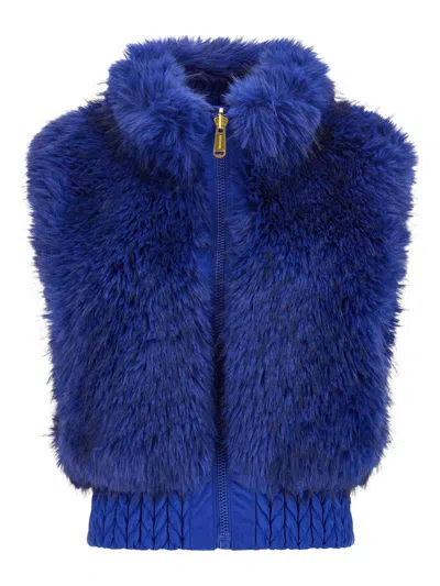 Goldbergh Dahlia Reversible Gilet In Blue