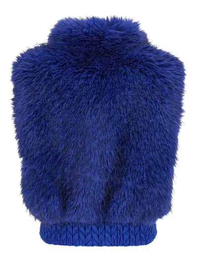 Goldbergh Dahlia Reversible Gilet In Blue