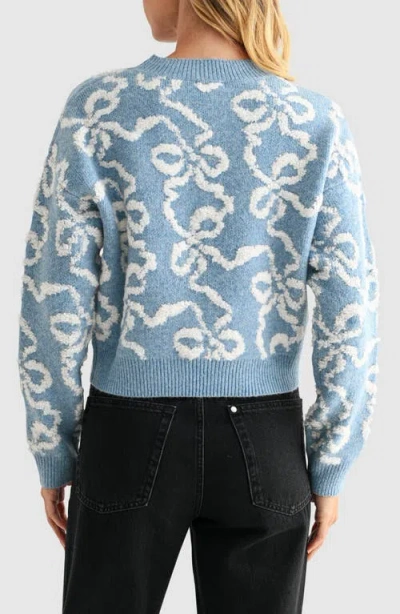 Lush Bow Sweater In Multi
