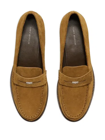 Tory Burch Classic Penny Loafer In Green