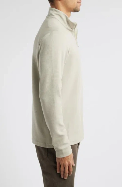 Free Fly Waffle Quarter Zip Pullover In Neutral