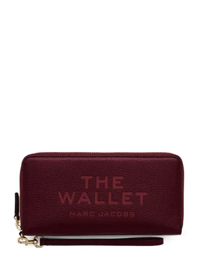 Marc Jacobs The Continental Leather Wallet In Burgundy