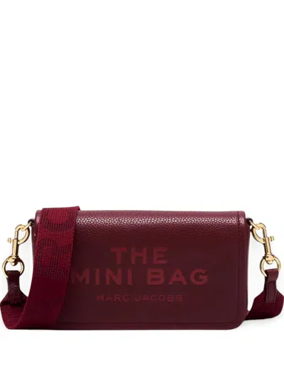 Marc Jacobs Mini Leather Shoulder Bag With Adjustable Strap In Red