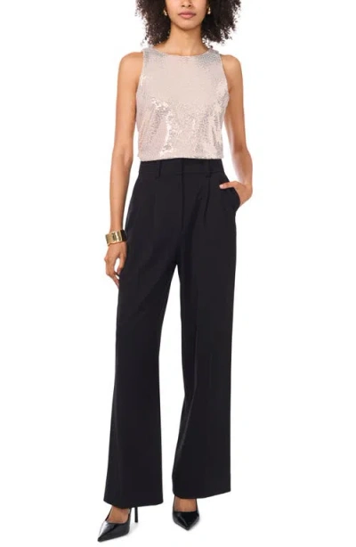 Vince Camuto Sequin Sleeveless Top In Pink