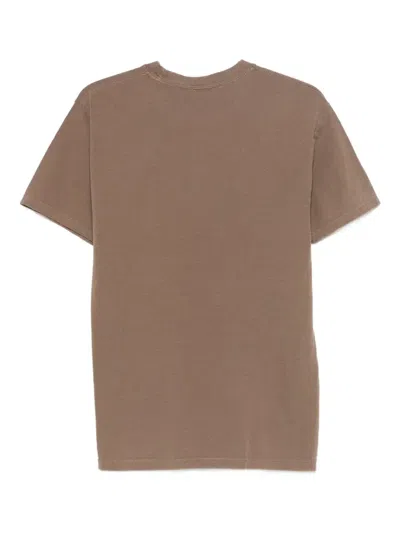 Kidsuper Shaped Face T-shirt In Brown