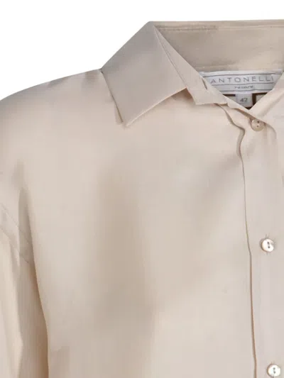 Antonelli Buttoned Shirt In Neutral