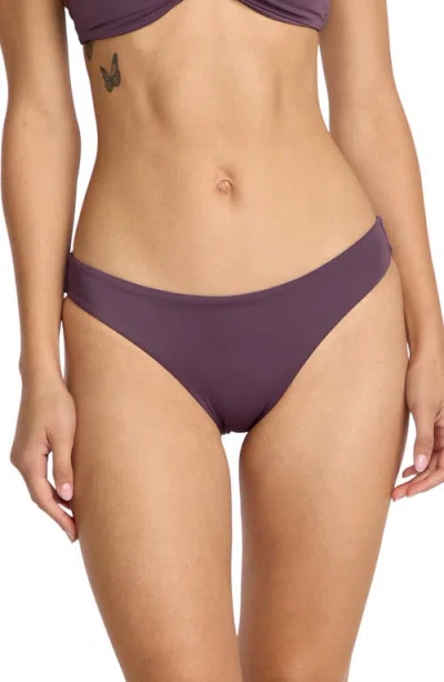 Volcom Simply Seamless Hipster Bikini Bottoms In Purple