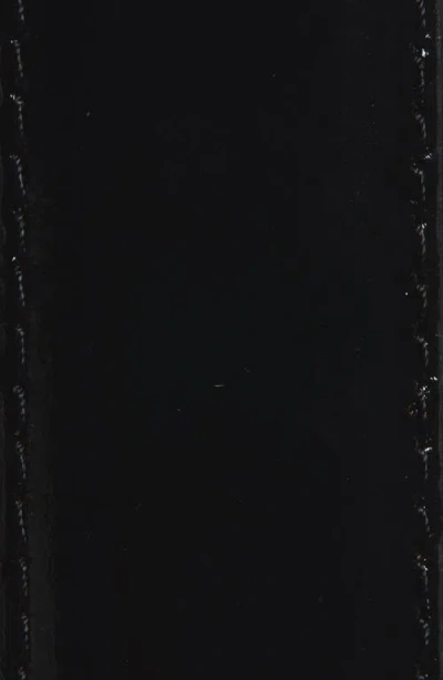 Nordstrom Sam Polished Leather Belt In Black