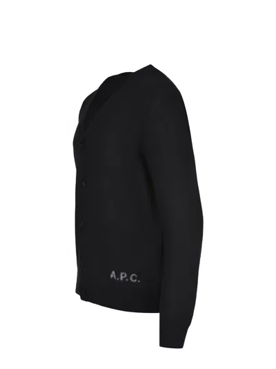 Apc A.p.c. "kenny" Cardigan In Black
