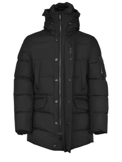 Moorer Man Puffer Black Size 40 Polyester In Black