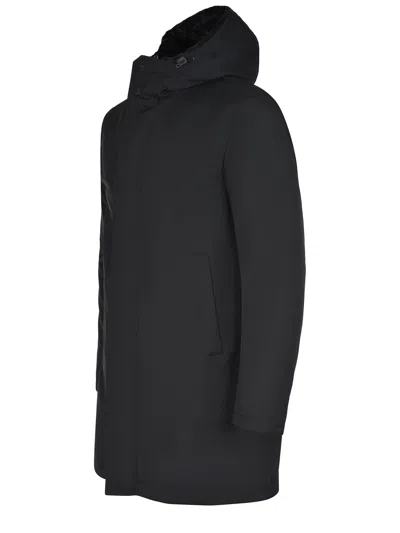 Herno Parka Made Of Polyester In Black