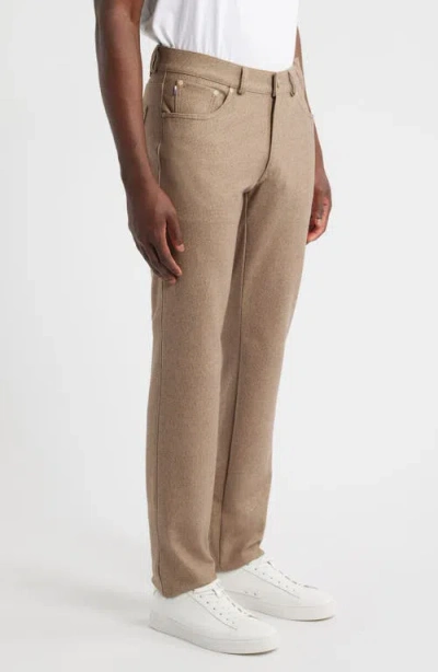 Brax Chuck Hi Flex Modern Fit Five-pocket Pants In Brown