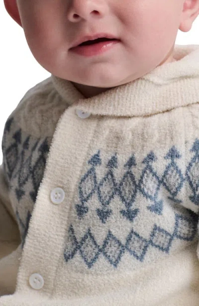 Barefoot Dreams Cozychic™ Ultra Lite® Fair Isle Hooded Romper In White