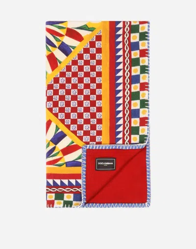 Dolce & Gabbana Silk And Wool Blanket In Red