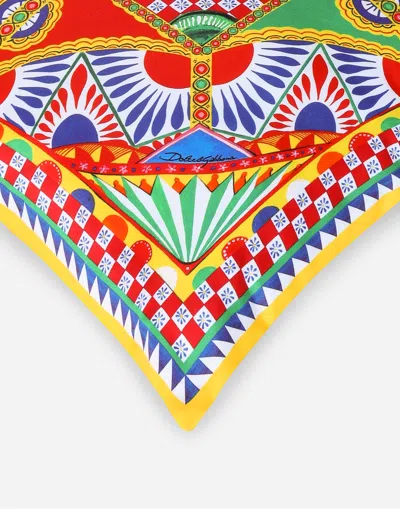 Dolce & Gabbana Duchess Cotton Cushion Small In Multi