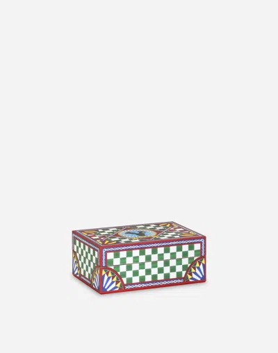 Dolce & Gabbana Plexiglass Domino Set In Multi