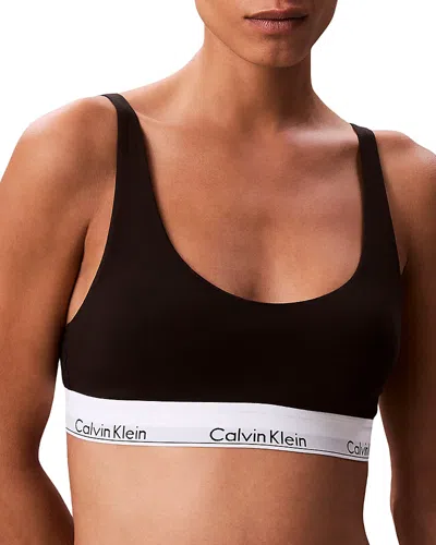 Calvin Klein Lightly Lined Bralette In Black
