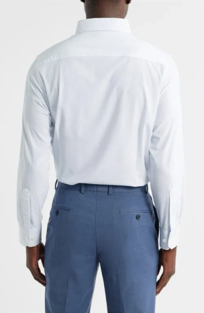Mizzen + Main Mizzen+main Leeward Trim Fit Dot Performance Button-up Shirt In White