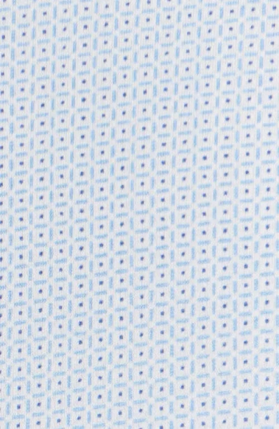 Mizzen + Main Mizzen+main Halyard Trim Fit Short Sleeve Performance Button-up Shirt In Blue