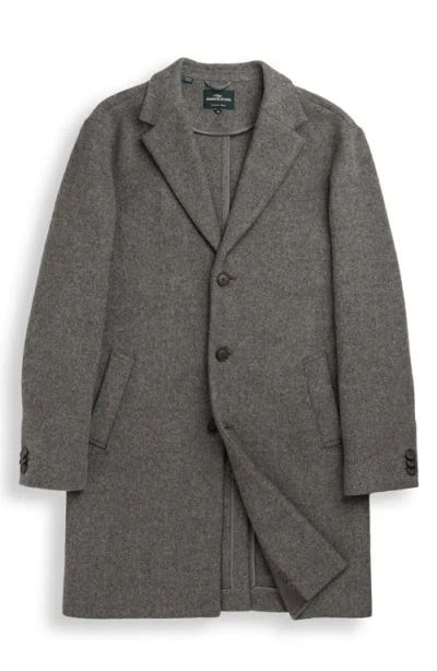 Rodd & Gunn Colwood Wool Blend Twill Coat In Brown