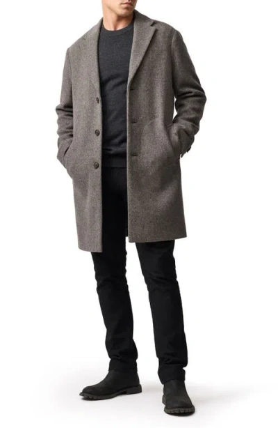 Rodd & Gunn Colwood Wool Blend Twill Coat In Brown