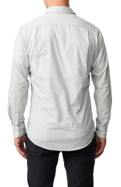 Rodd & Gunn Mount Riley Sports Fit Microprint Cotton Button-up Shirt In White