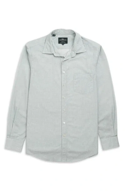 Rodd & Gunn Mount Riley Sports Fit Microprint Cotton Button-up Shirt In White